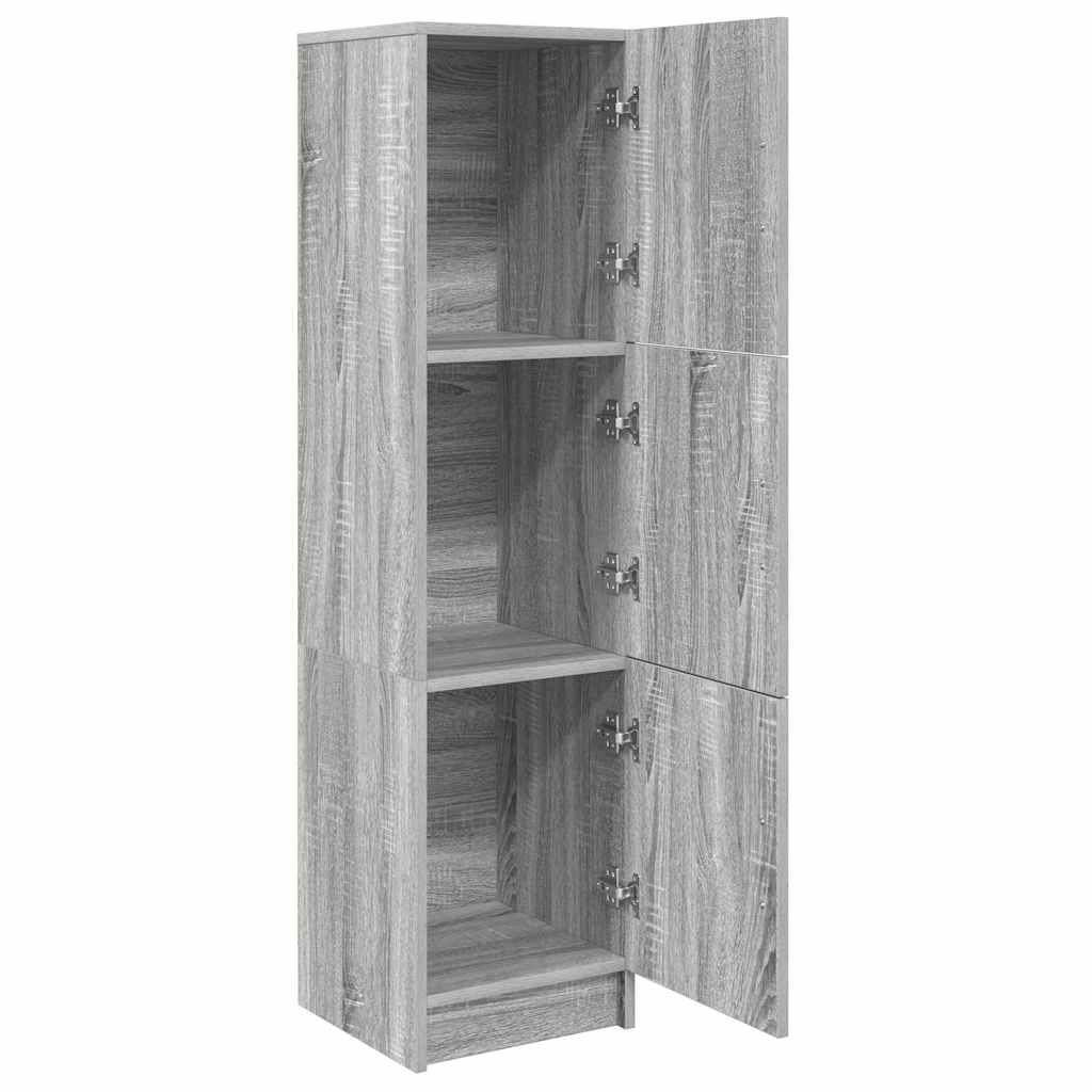 vidaXL Highboard Grey Sonoma 31.5 x 32 x 122.5 cm