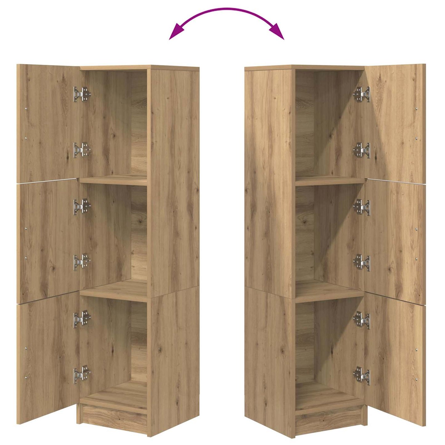 vidaXL Highboard Artisan Oak 31.5 x 32 x 122.5 cm