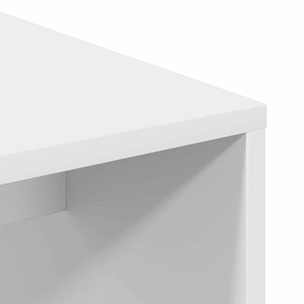 vidaXL Desk with Shelf White 102 x 50 x 124 cm Engineered Wood