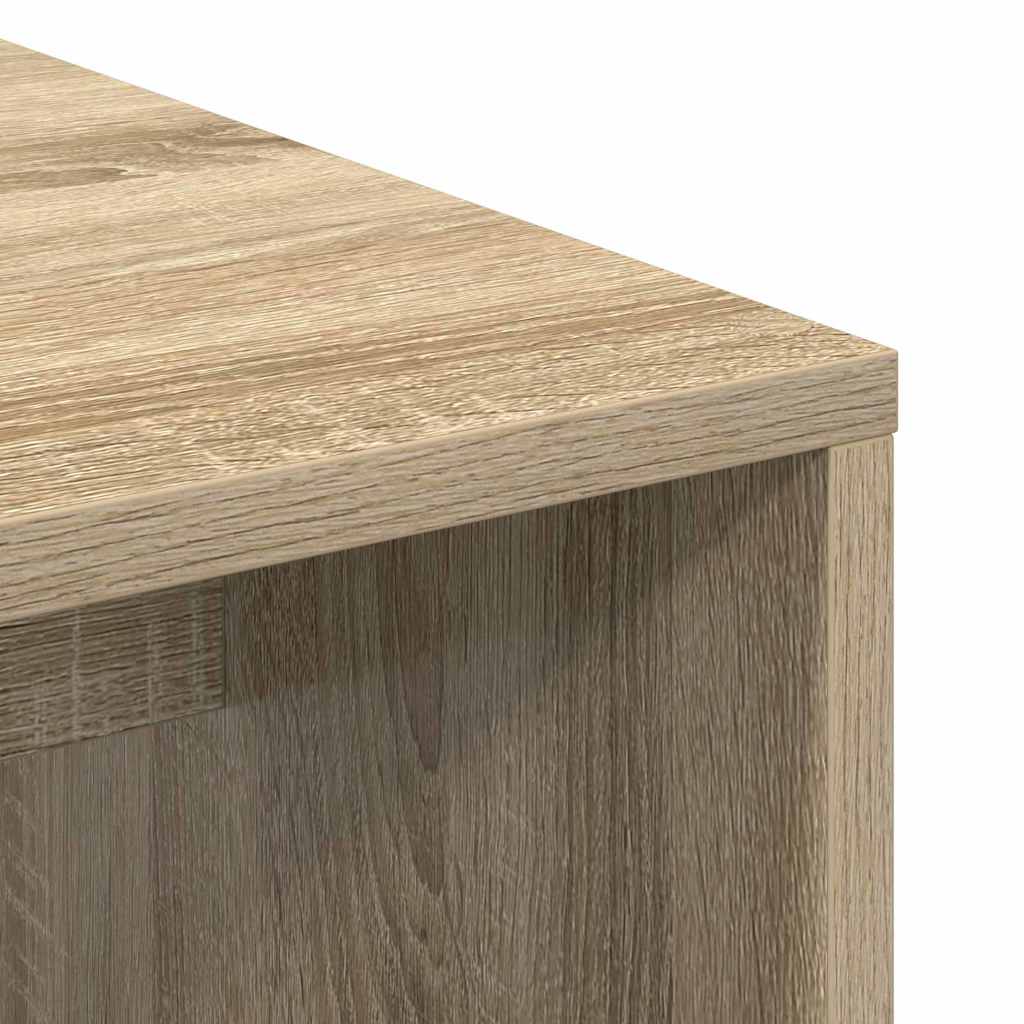 vidaXL Desk with Shelf Sonoma oak 102 x 50 x 124 cm Engineered wood