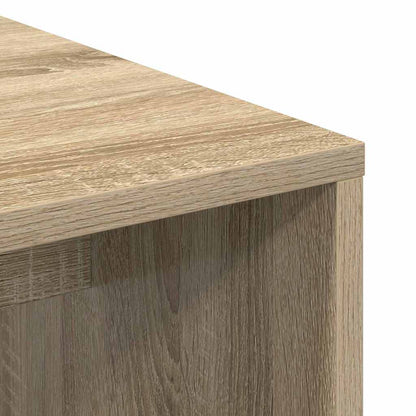 vidaXL Desk with Shelf Sonoma oak 102 x 50 x 124 cm Engineered wood