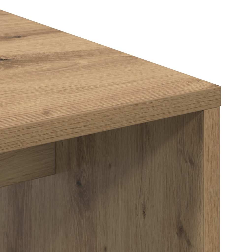 vidaXL Desk with Shelf Artisan Oak 102 x 50 x 124 cm Engineered Wood