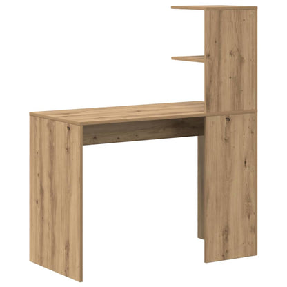 vidaXL Desk Artisan Oak Engineered Wood 102 x 50 x 124 cm