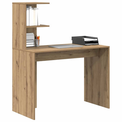 vidaXL Desk Artisan Oak Engineered Wood 102 x 50 x 124 cm