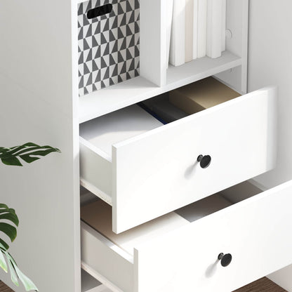 vidaXL Highboard with Drawer White 45.5 x 34 x 127 cm
