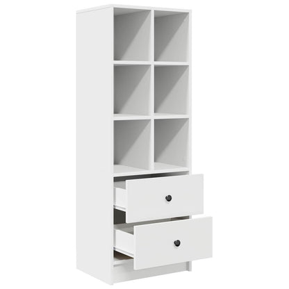 vidaXL Highboard with Drawer White 45.5 x 34 x 127 cm