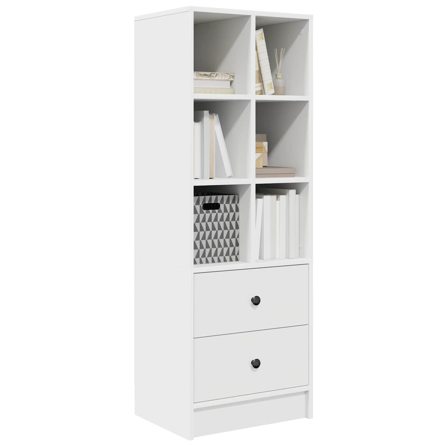 vidaXL Highboard with Drawer White 45.5 x 34 x 127 cm