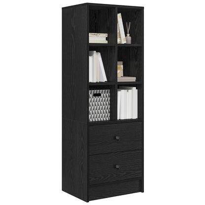 vidaXL Highboard with Drawer Black Oak 45.5 x 34 x 127 cm