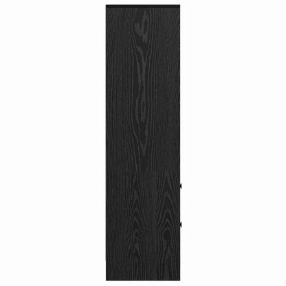 vidaXL Highboard with Drawer Black Oak 45.5 x 34 x 127 cm