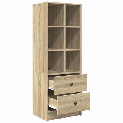 vidaXL Highboard with Drawer Sonoma Oak 45.5 x 34 x 127 cm
