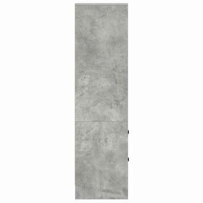 vidaXL Highboard with Drawer Concrete Grey 45.5 x 34 x 127 cm