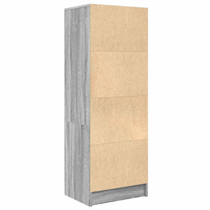 vidaXL Highboard with Drawer Grey Sonoma 45.5 x 34 x 127 cm