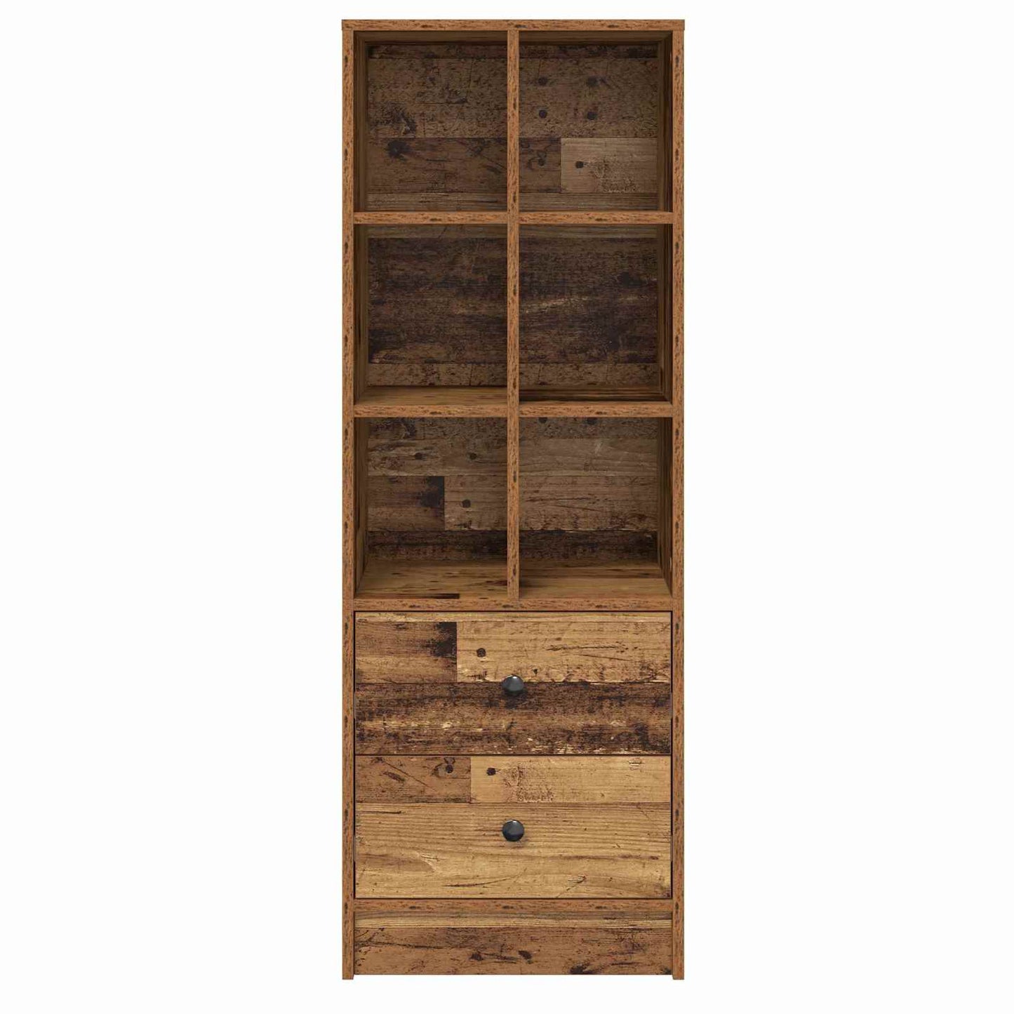 vidaXL Highboard with Drawer Old Wood 45.5 x 34 x 127 cm