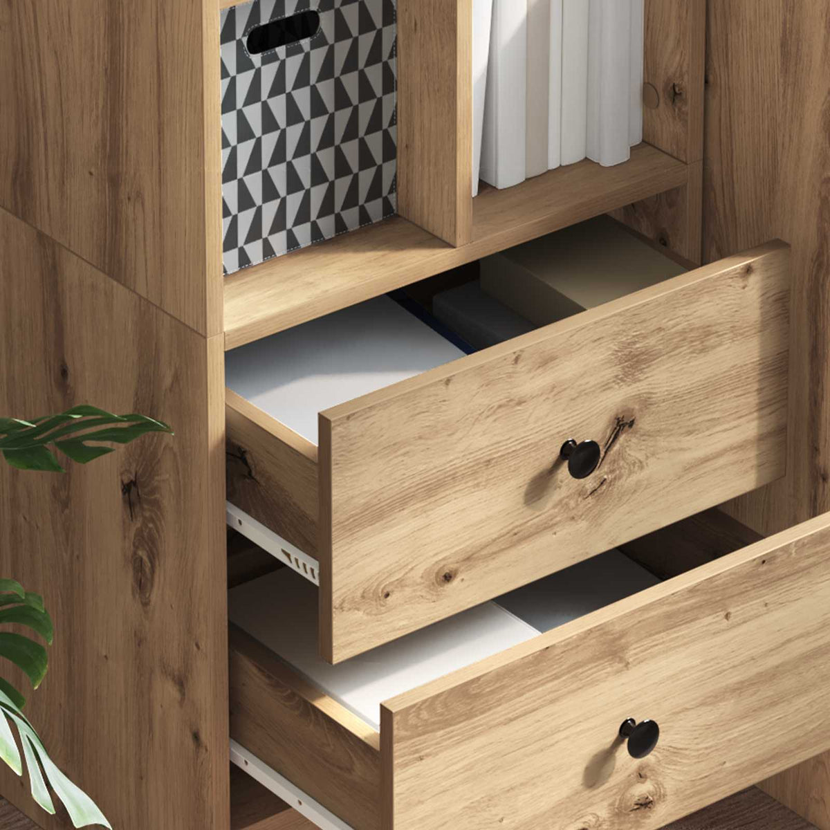 vidaXL Highboard Artisan Oak 45.5 x 34 x 127 cm