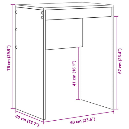 vidaXL Desk White 60 x 40 x 76 cm