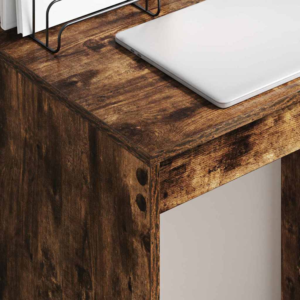 vidaXL Desk Smoked Oak 60 x 40 x 76 cm