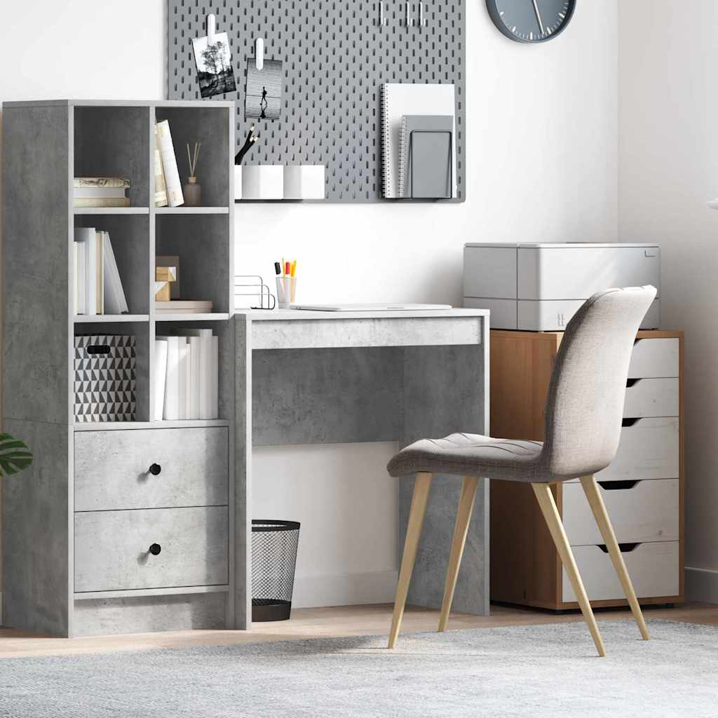 vidaXL Desk Concrete Grey 70 x 40 x 76 cm