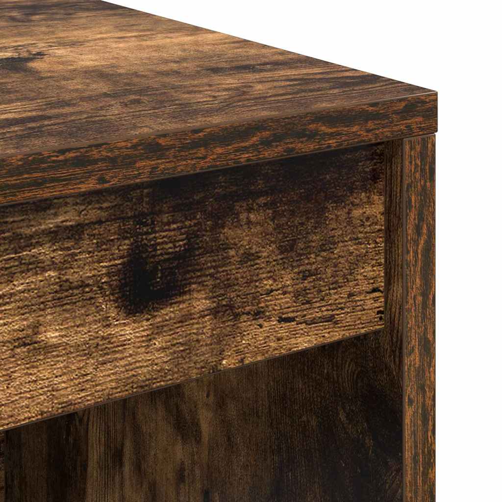 vidaXL Desk Smoked Oak 70 x 40 x 76 cm
