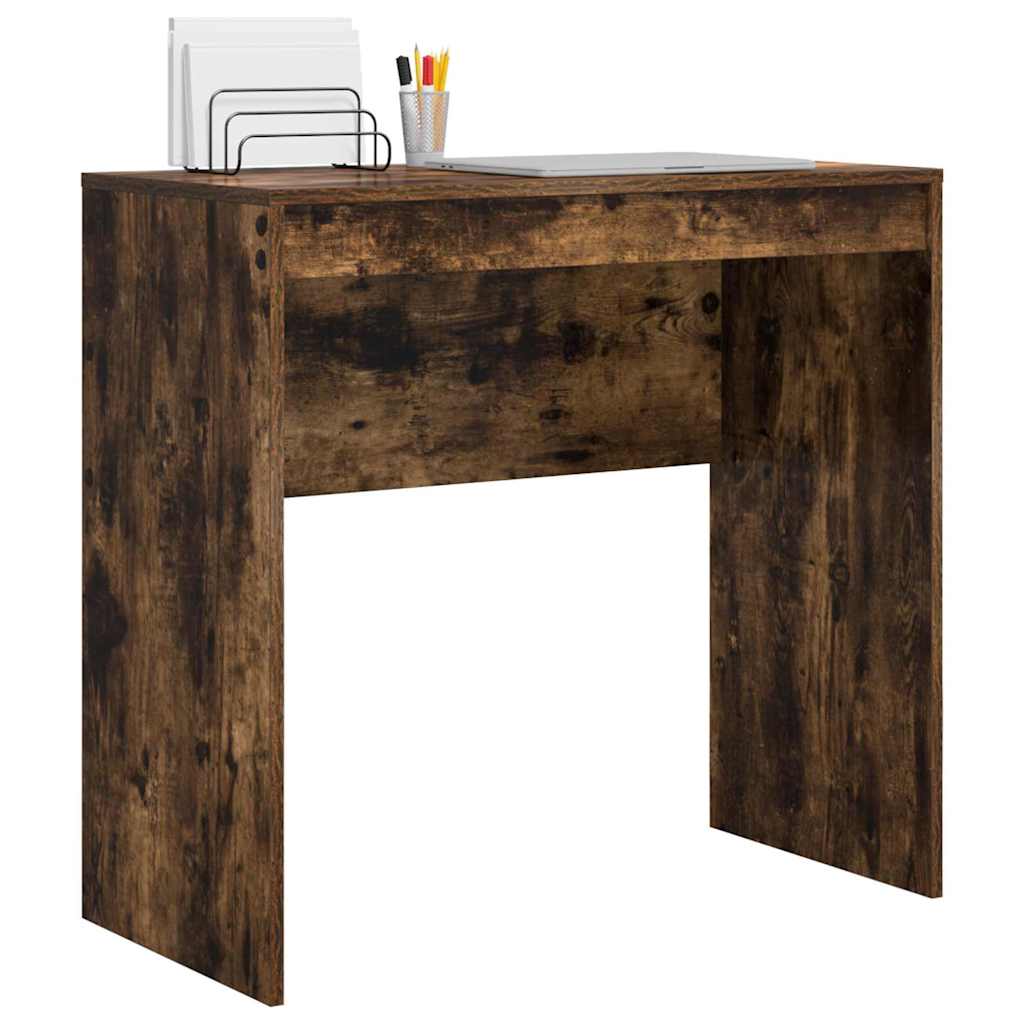 vidaXL Desk Smoked Oak 80 x 40 x 76 cm