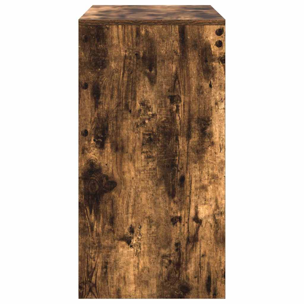 vidaXL Desk Smoked Oak 80 x 40 x 76 cm