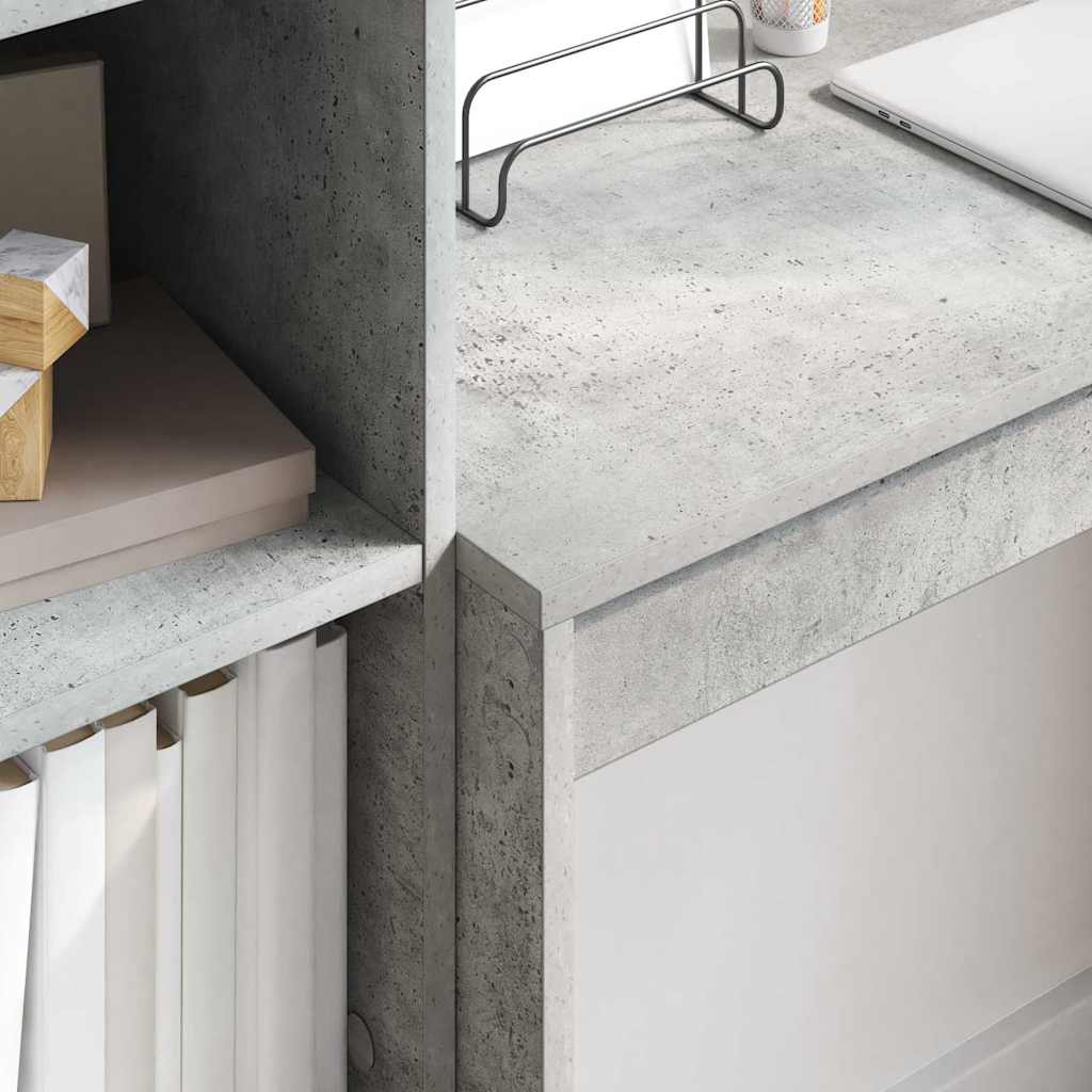 vidaXL Desk Concrete Grey 90 x 40 x 76 cm
