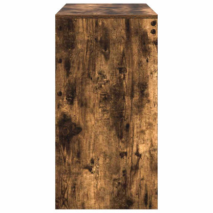 vidaXL Desk Smoked Oak 90 x 40 x 76 cm