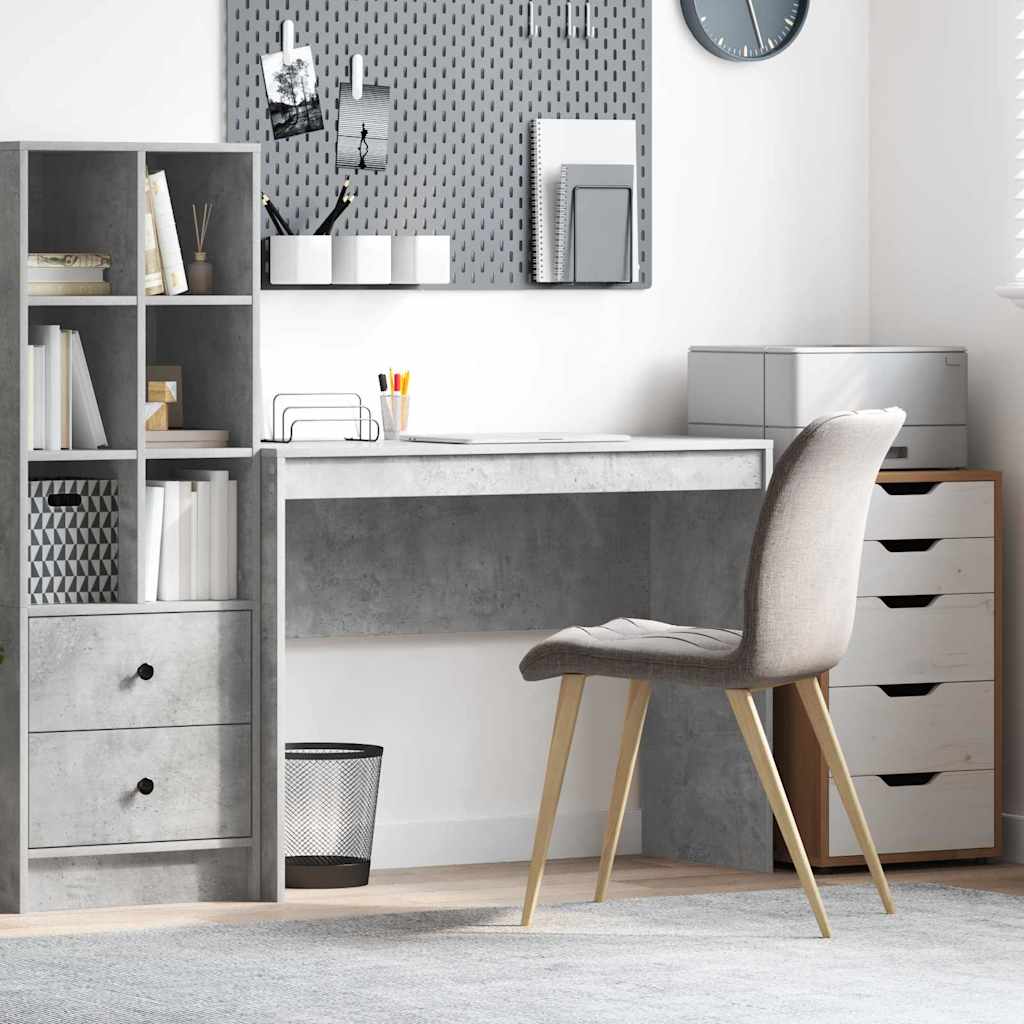 vidaXL Desk Concrete Grey 100 x 40 x 76 cm