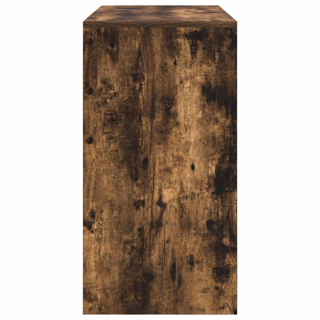 vidaXL Desk Smoked Oak 100 x 40 x 76 cm