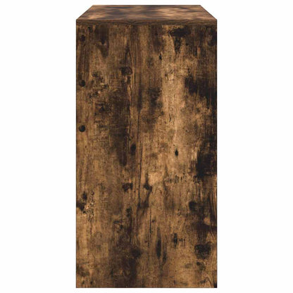 vidaXL Desk Smoked Oak 100 x 40 x 76 cm