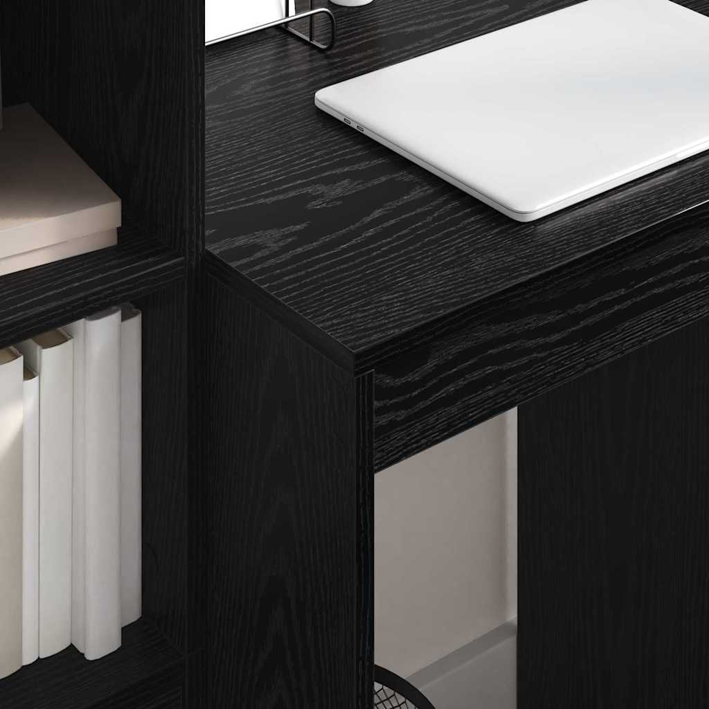 vidaXL Desk Black Oak 60 x 50 x 76 cm