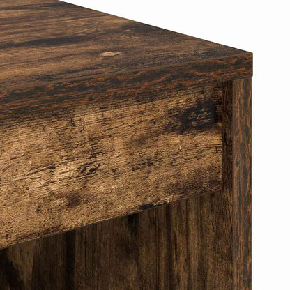 vidaXL Desk Smoked Oak 60 x 50 x 76 cm