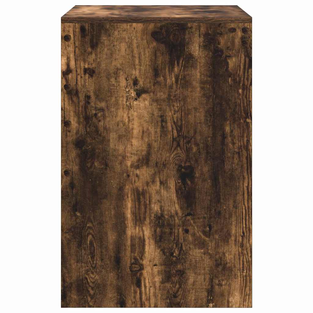vidaXL Desk Smoked Oak 60 x 50 x 76 cm