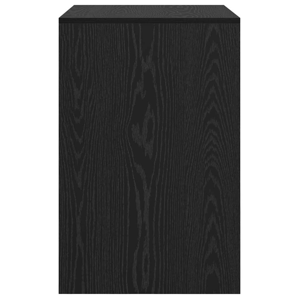 vidaXL Desk Black Oak 70 x 50 x 76 cm