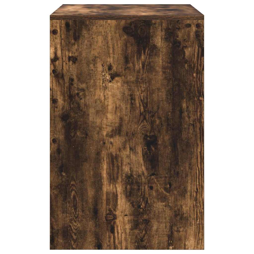 vidaXL Desk Smoked Oak 70 x 50 x 76 cm