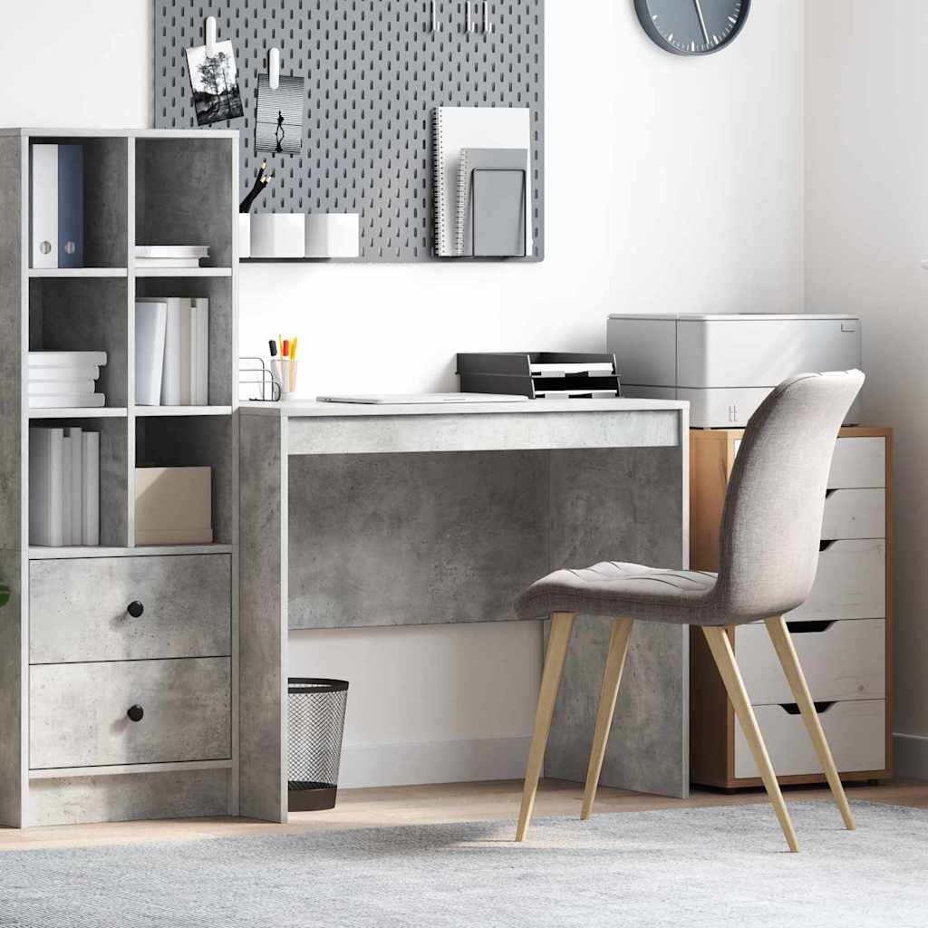vidaXL Desk Concrete Grey 90 x 50 x 76 cm