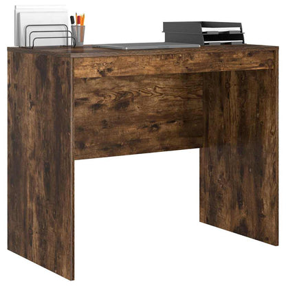 vidaXL Desk Smoked Oak 90 x 50 x 76 cm