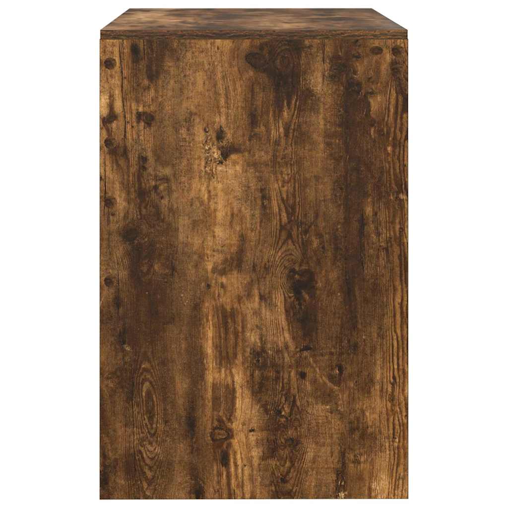 vidaXL Desk Smoked Oak 90 x 50 x 76 cm