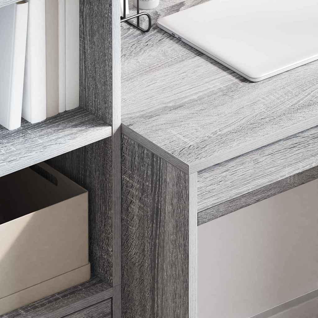 vidaXL Desk Grey Sonoma 90 x 50 x 76 cm