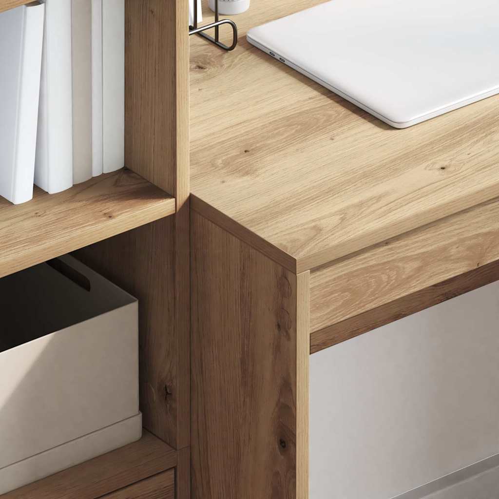 vidaXL Desk Artisan Oak 90 x 50 x 76 cm