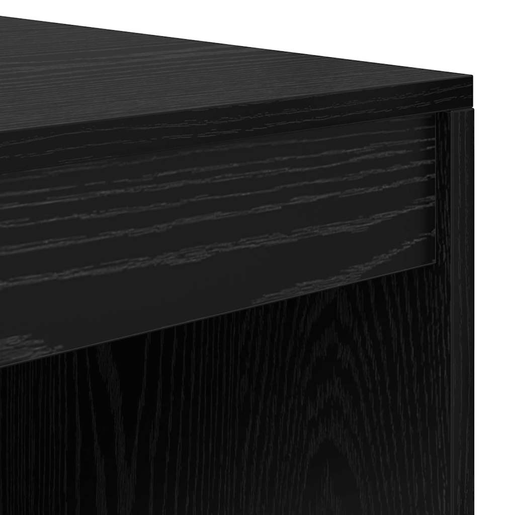 vidaXL Desk Black Oak 100 x 50 x 76 cm