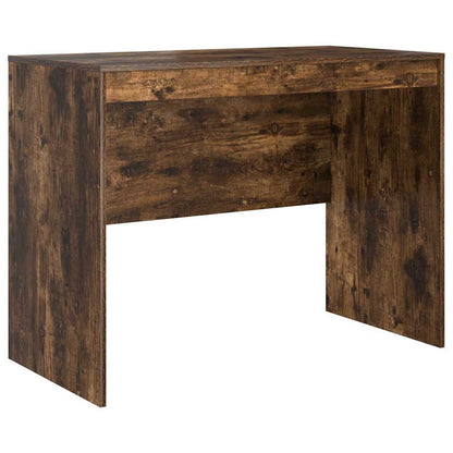 vidaXL Desk Smoked Oak 100 x 50 x 76 cm