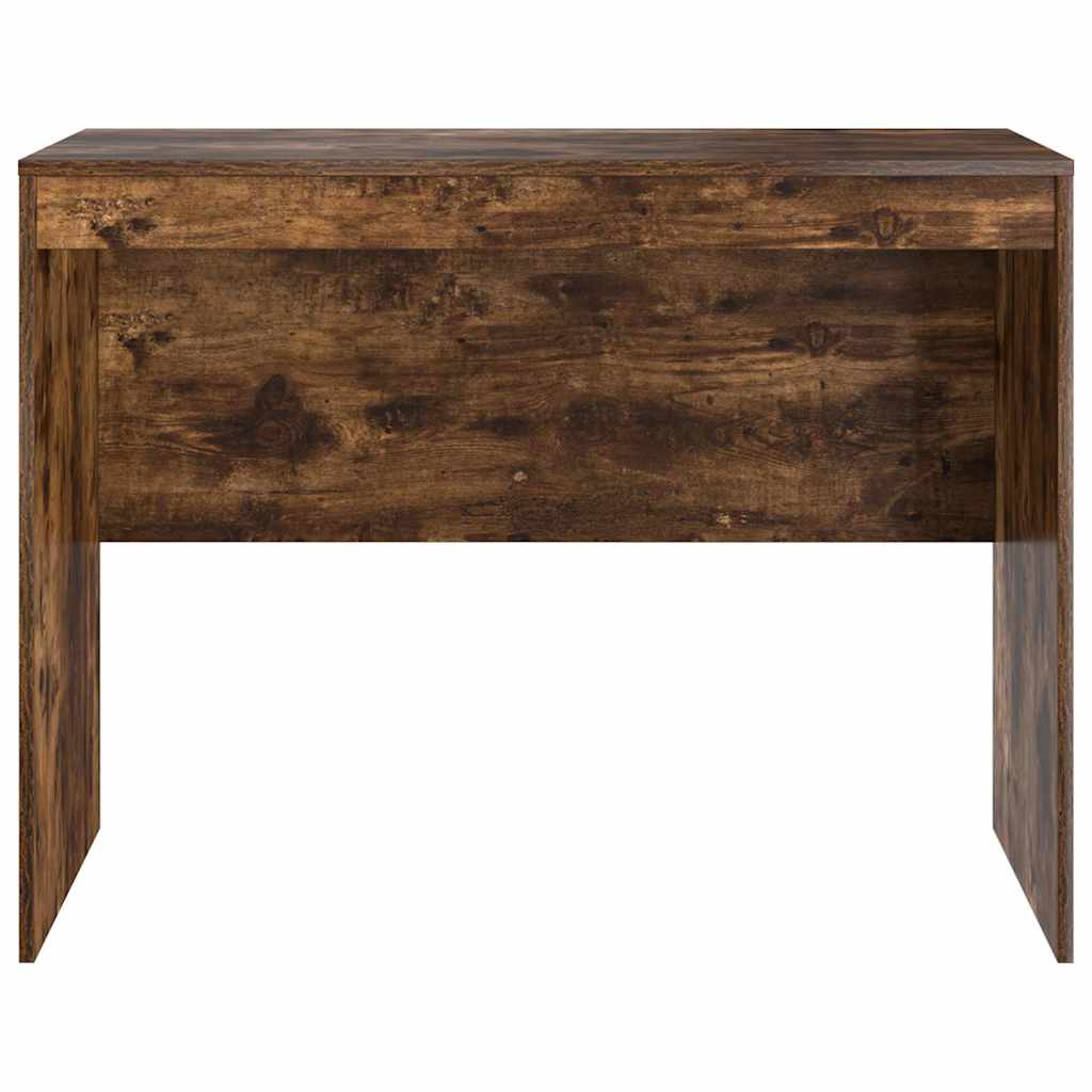 vidaXL Desk Smoked Oak 100 x 50 x 76 cm