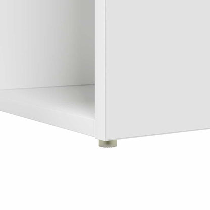 vidaXL Desk with Shelf White 108 x 55 x 103.5 cm Engineered Wood