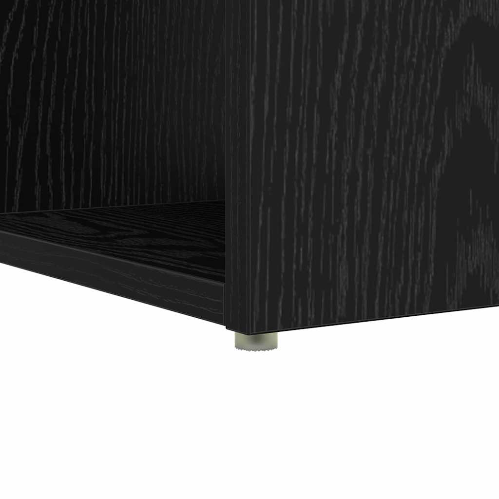 vidaXL Desk Black Oak Engineered Wood 108 x 55 x 103.5 cm