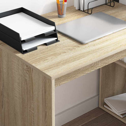 vidaXL Desk with Shelf Sonoma Oak 108 x 55 x 103.5 cm Engineered Wood