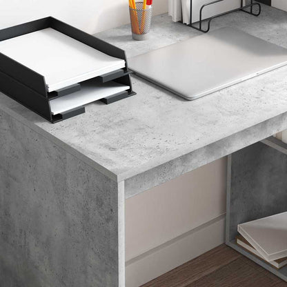 vidaXL Desk Concrete Grey 108 x 55 x 103.5 cm Engineered Wood