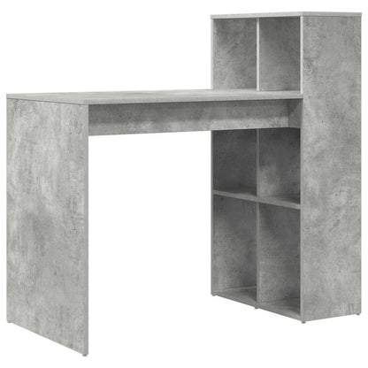 vidaXL Desk Concrete Grey Engineered Wood 108 x 55 x 103.5 cm