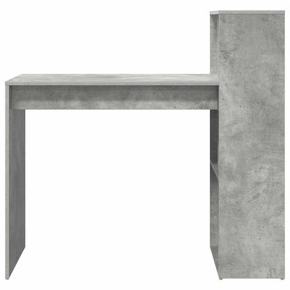 vidaXL Desk Concrete Grey Engineered Wood 108 x 55 x 103.5 cm