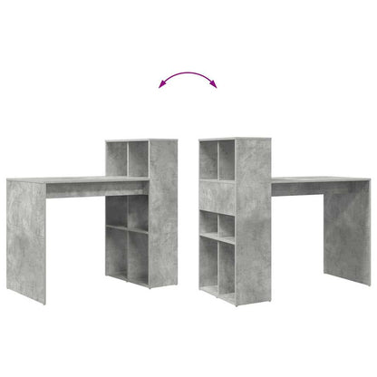 vidaXL Desk Concrete Grey 108 x 55 x 103.5 cm Engineered Wood