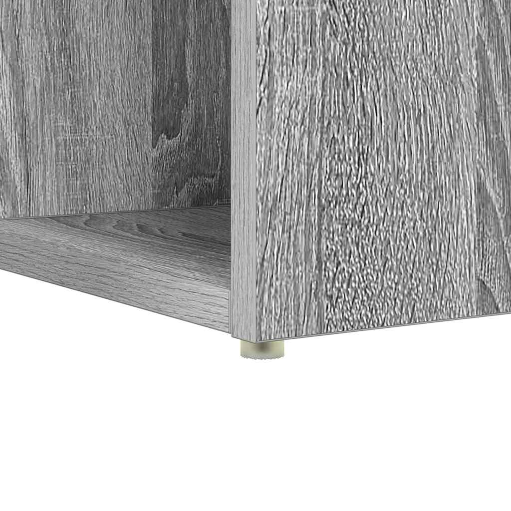 vidaXL Desk with Shelf Grey Sonoma 108 x 55 x 103.5 cm Engineered Wood